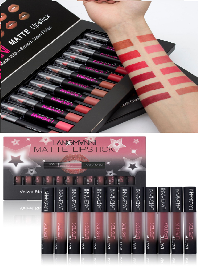 Matte Lipstick Waterproof Long-lasting Velvet Lipstick Set Matte Lipstick Waterproof Long-lasting Velvet Lipstick Set